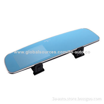 Rearview mirror car DVR camcorder black box with G-sensor motion detection 1080p 720p GPS 32G